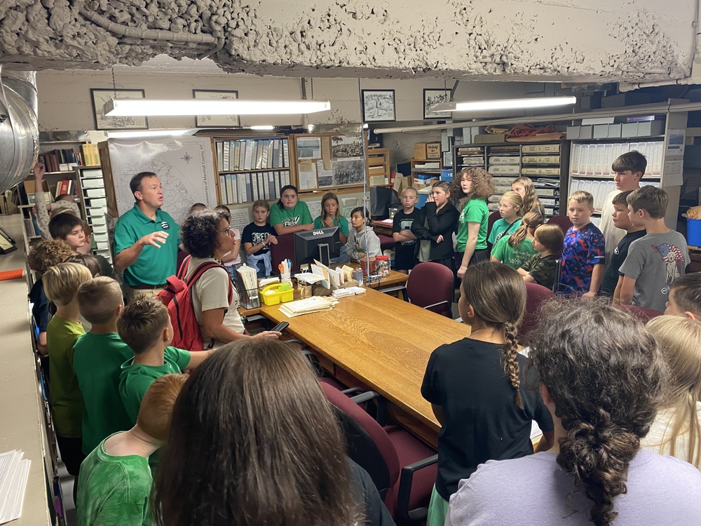SES 5th Graders tour basement of courthouse