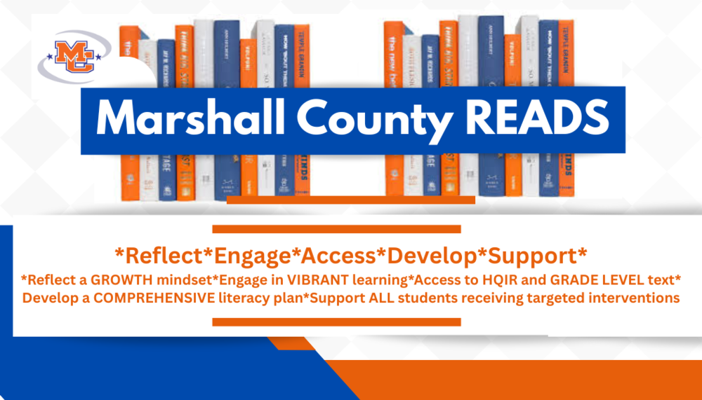 Marshall Co. Reads Logo