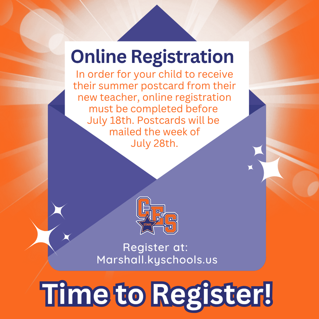 IMPORTANT INFORMATION: Marshall County Schools will begin the 2025-2026 Online Registration Annual Update for EXISTING STUDENTS beginning Tuesday, July 1, 2025 (ALL returning students to Marshall County Schools must complete this - If you try to log in BEFORE July 1 it will say "Online Registration is closed"). In order to proceed, follow the directions below: 1. Navigate to the Infinite Campus Parent Portal App you already have downloaded and skip to step 3 below OR go to MARSHALL COUNTY SCHOOLS WEBSITE and continue to follow the steps below - https://www.marshall.kyschools.us/  2. Click MENU and then Under the FAMILIES section, select INFINITE CAMPUS PARENT PORTAL 3. Using your Infinite Campus Parent Portal User Account Information (login and password) that you already have, log in to CAMPUS PARENT (if you don’t remember your login information, please email denae.shelton@marshall.kyschools.us to get that info) 4. On the left side of the screen, select MORE 5. Select ONLINE REGISTRATION 6. 2025-2026 Existing Student Registration, click START 7. When you have submitted the online registration then go back to MORE and click on MEAL BENEFITS and then MEAL BENEFITS APPLICATION.  All students need this completed as it helps with our district funding. FOR NEW STUDENTS to MARSHALL COUNTY SCHOOLS (and incoming KINDERGARTENERS):  1. Go to Marshall County Schools Website: www.marshall.kyschools.us 2. Click on “MENU” and then under “DEPARTMENTS” click on   “ADMISSIONS/IC” 3. Click on the BLUE “25/26 NEW STUDENT Registration” Icon in the  center of the page     4. Click “Start New Application” 5. Enter parent/guardian information and click “Begin Registration” in the blue box 6. Write down the 5 digit confirmation number. You will need this in case the computer/phone glitches or if you get disconnected from the system. 7. Fill out the registration form completely - if you do not complete part of it then it will not let you move on to the next part. 8. Go all the way to the end to the SUBMIT button If you have any questions or need assistance, please contact your child's school or Denae Shelton - Infinite Campus Support at 270-527-8628 or email denae.shelton@marshall.kyschools.us