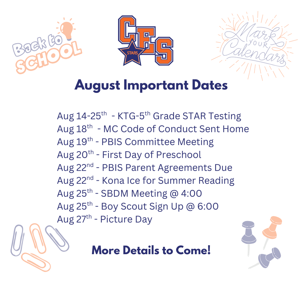 August Important Dates 