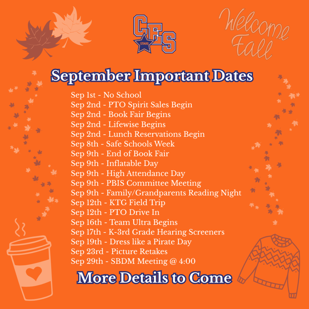 September Important Dates 