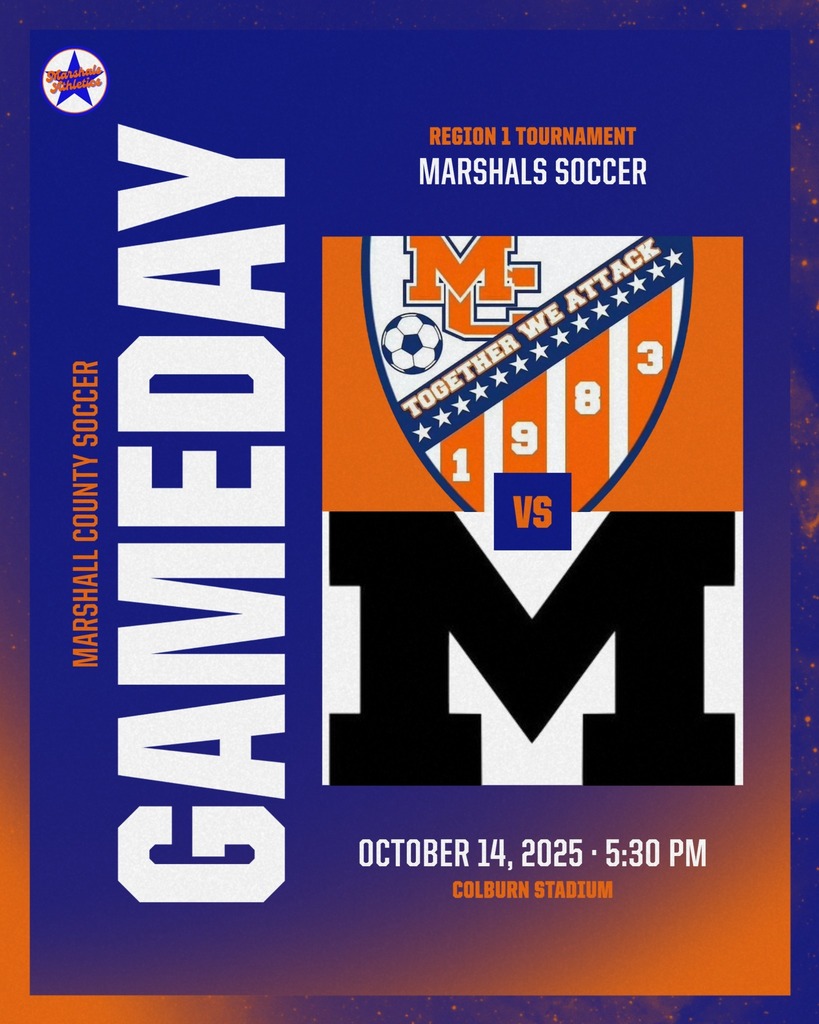 Graphic with boys regional soccer game info