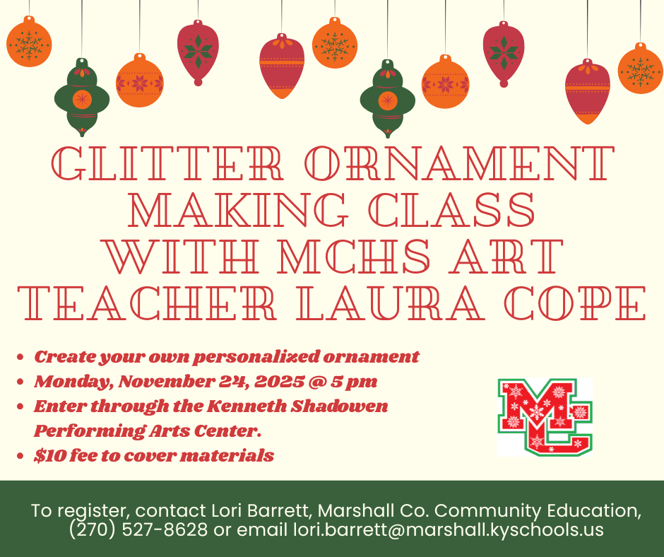 Ornament making class details