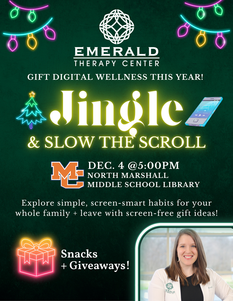 Jingle and Slow the Scroll Digital Wellness flyer with details