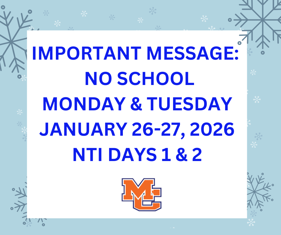 No school Jan. 26-27 due to winter weather