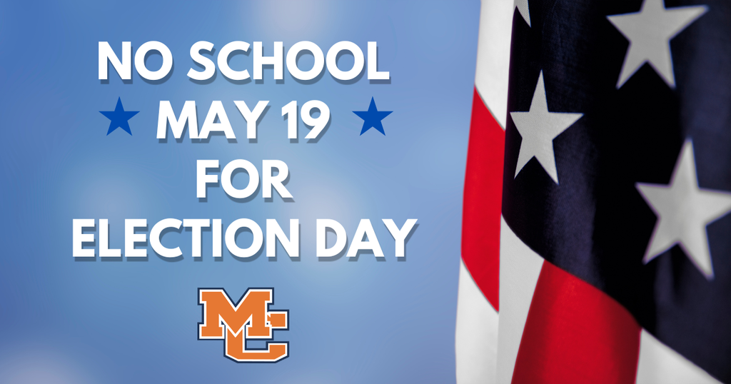 No school May 19 for election day