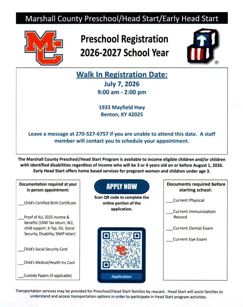 Details on MC Preschool Registration