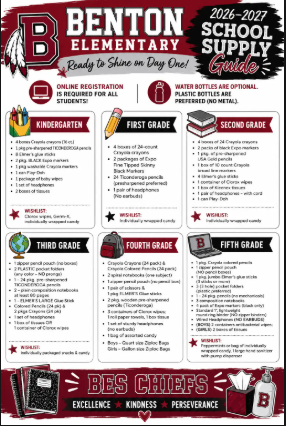 School Supply Lists