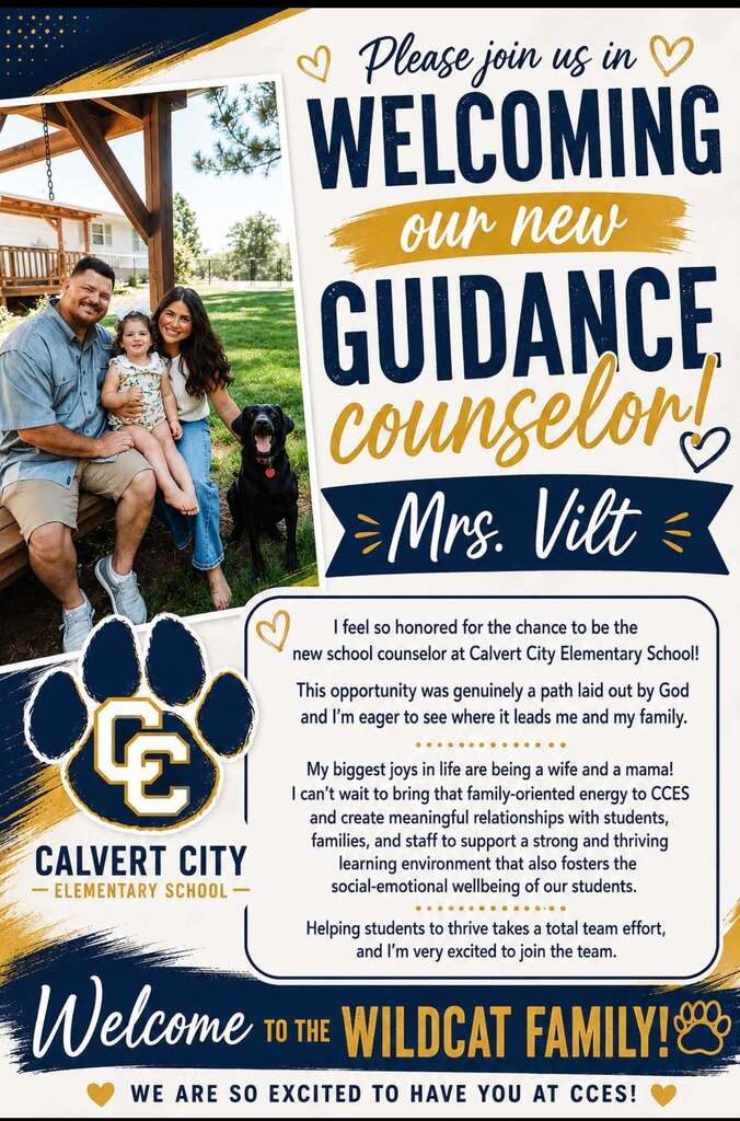 Welcome, Ms. Vilt! 