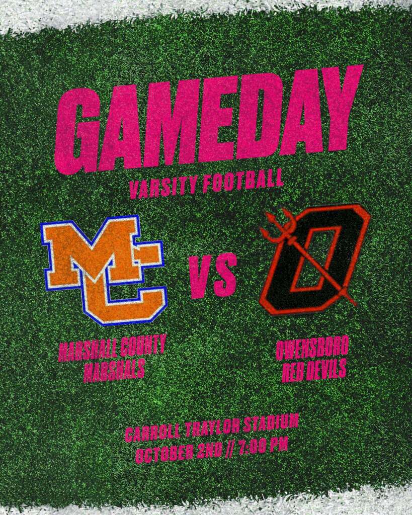 Graphic for MCHS football gameday
