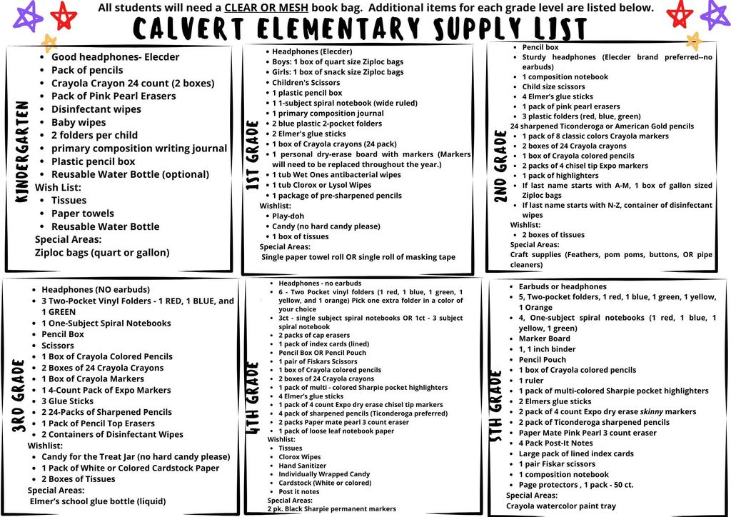 Supplies