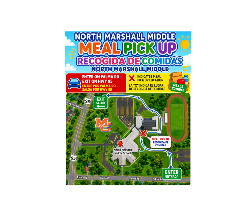 Free meal pickup info for NMMS