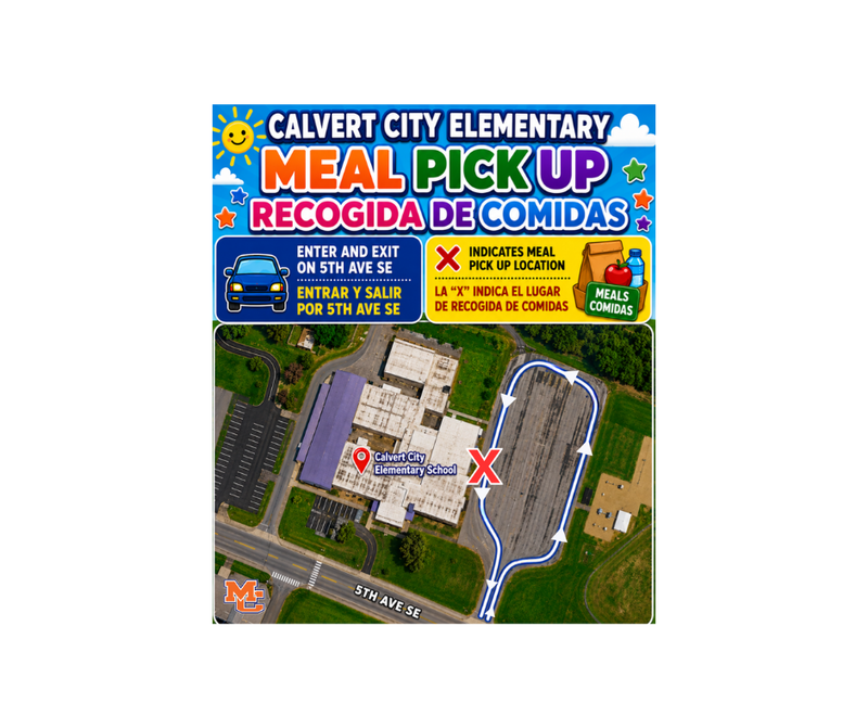 CCES meal pickup map