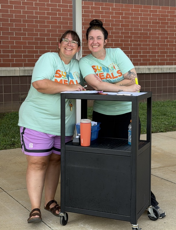 SMMS greeters making sure the line flowed smoothly