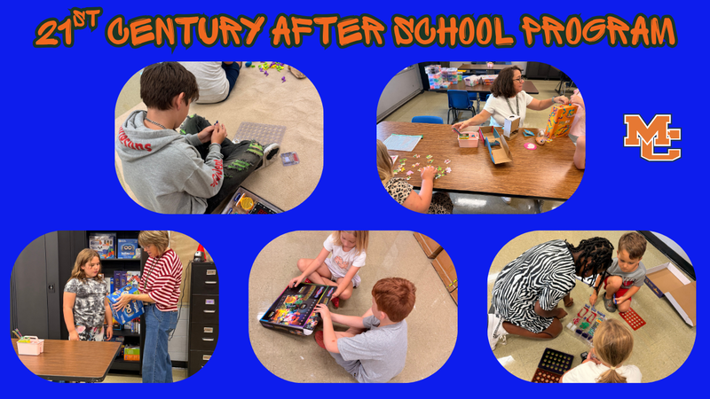 Group of 5 photos from 21st century after school program
