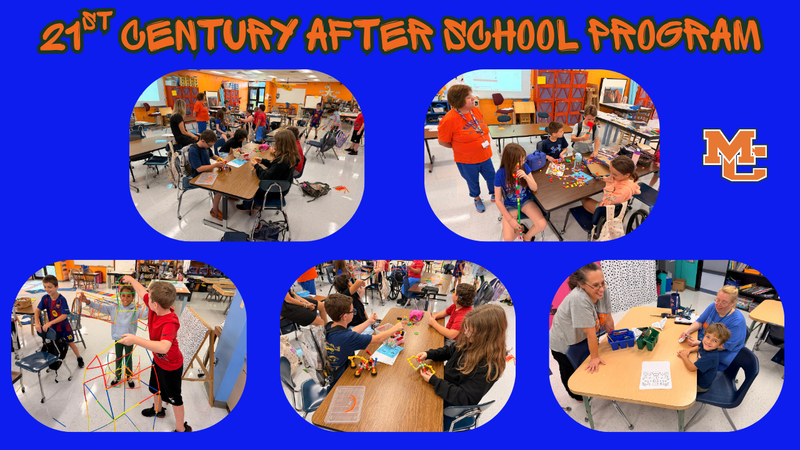 Group of 5 photos from 21st century after school program