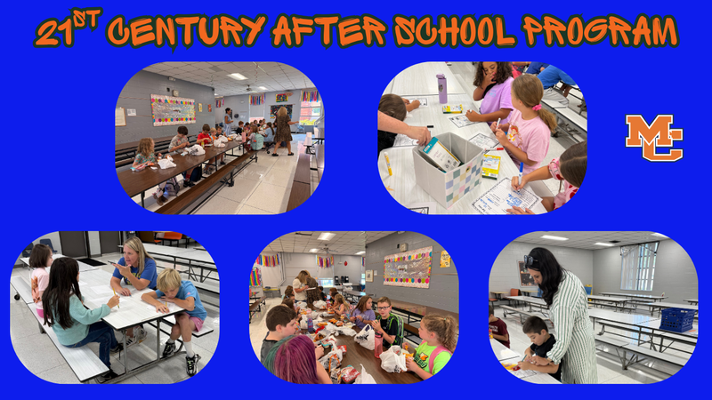 Group of 5 photos from 21st century after school program