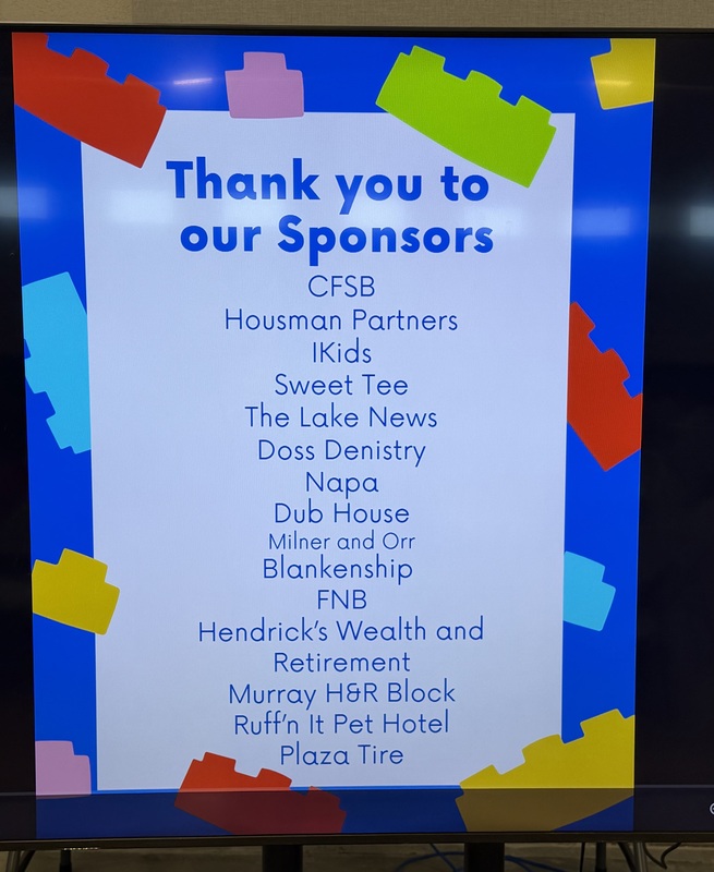 Poster at Marshall Male Leadership Conference thanking and listing all sponsors