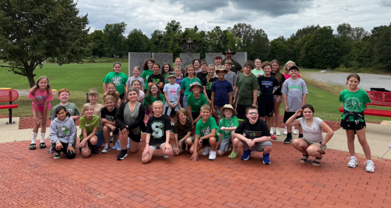 SES students at Veterans Memorial