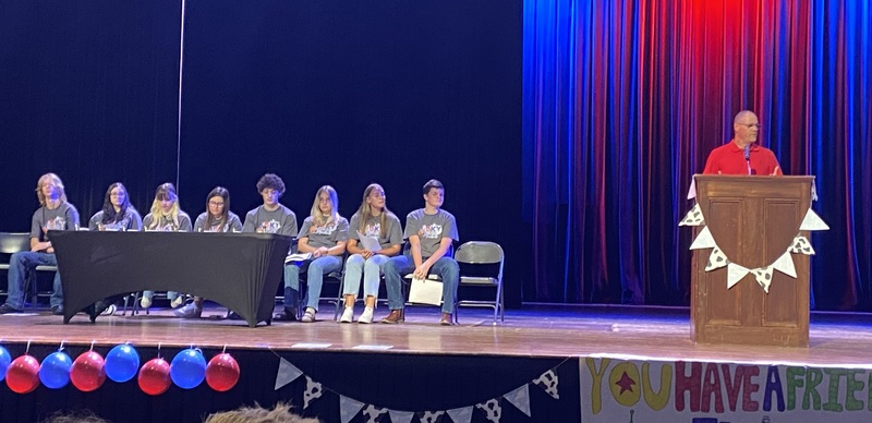 JAG officers on stage