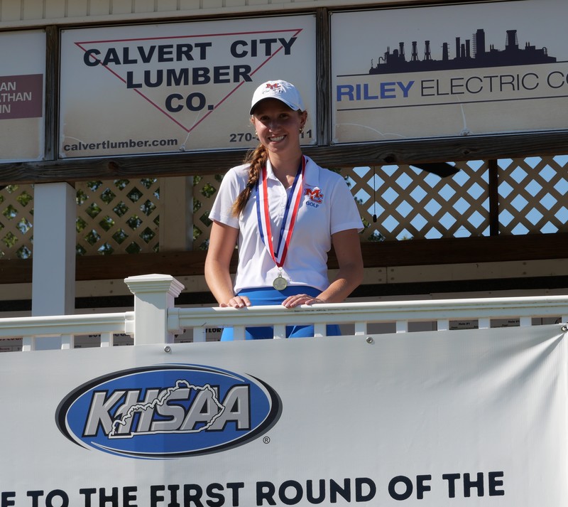Trinity Beth with 1st place medal