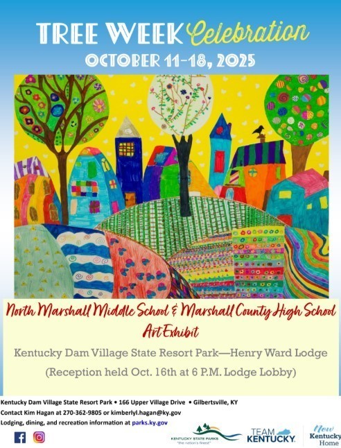 Flyer with details of Art Exhibit