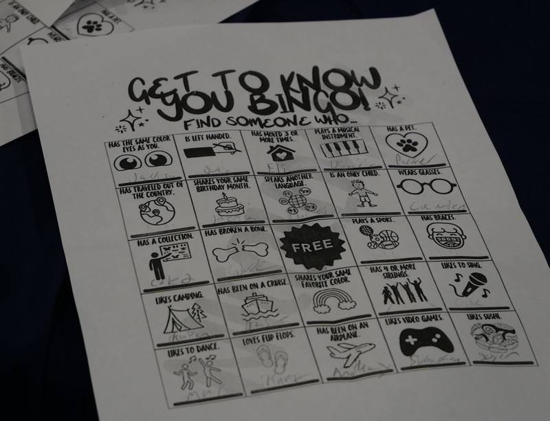 Get to know you bingo card