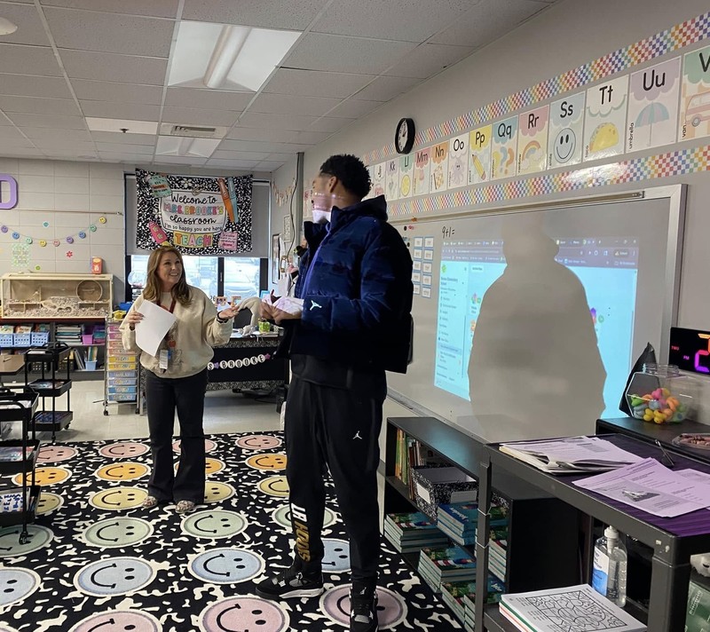 Link student in BES classroom