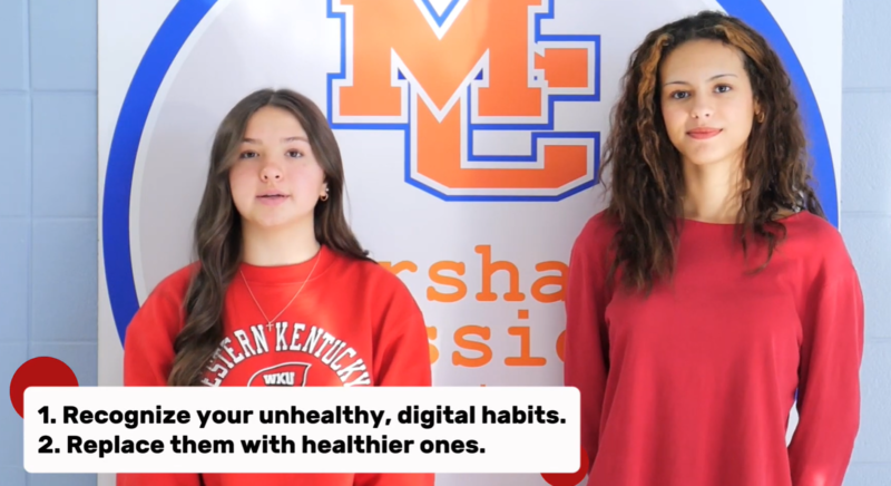 MCHS students Adelyn Tubbs and Zaysha Huff 