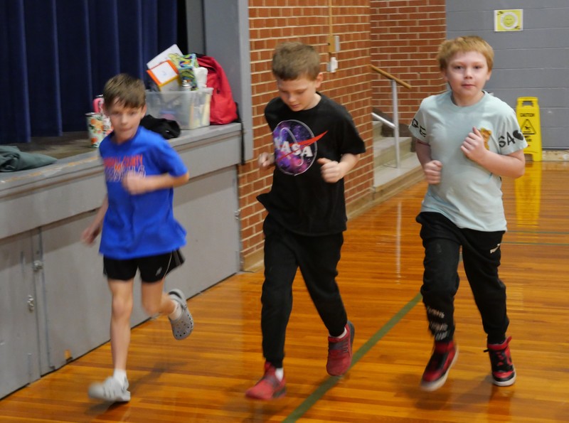 CCES Heart  Healthy Walk/boys running