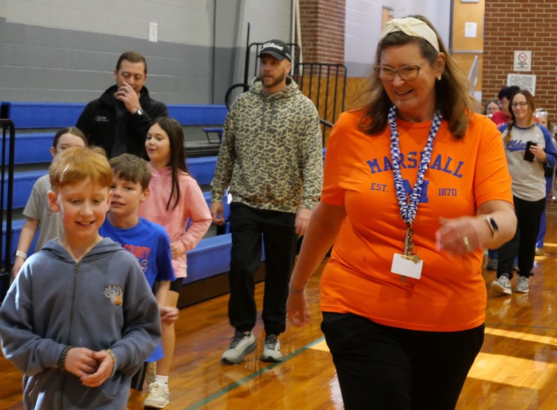 CCES Heart  Healthy Walk with Principal