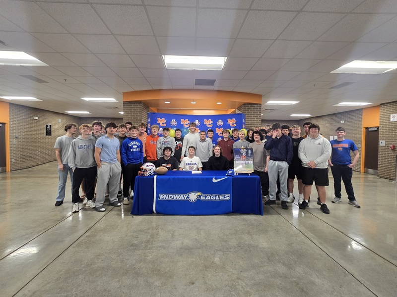 Ethan Webber signs with Midway Univ. football