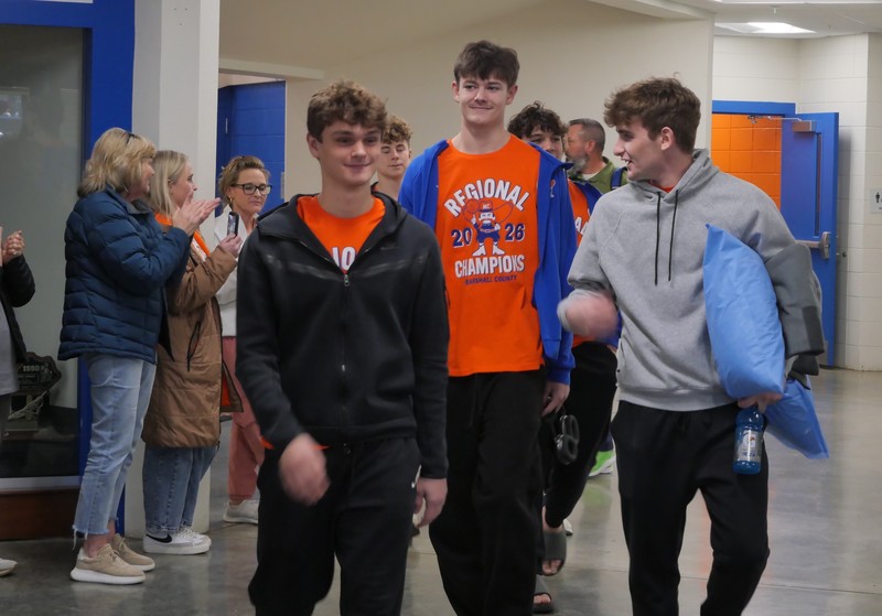 MCHS team members goodbye to fans