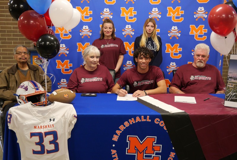 MCHS senior Kayson Holland signs to play football at Bellarmine Univ.