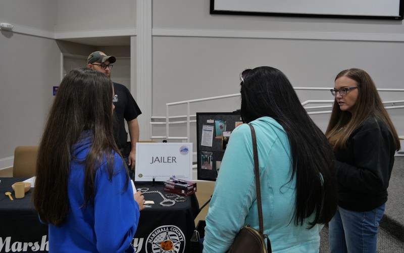 Jailer talking to student during Truth or Consequences