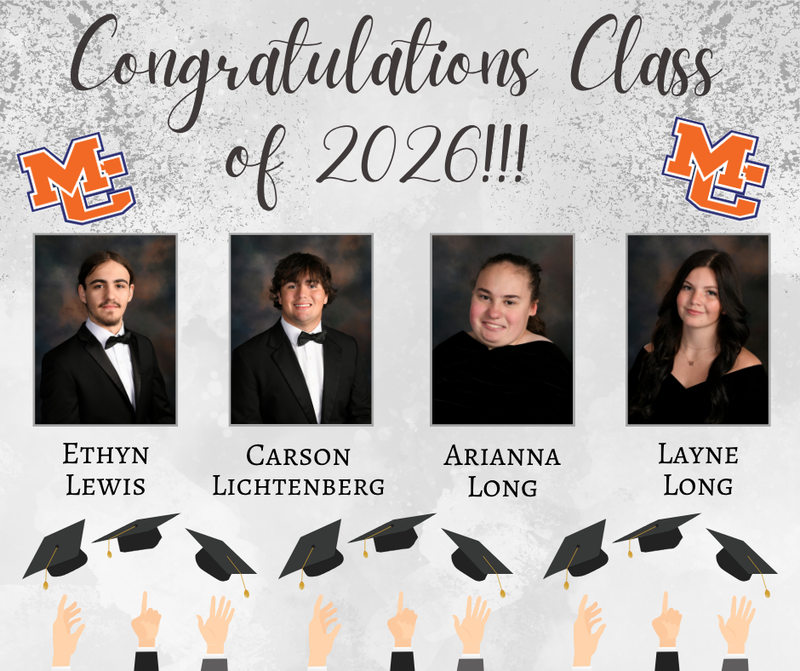 Class of 2026 Senior Salutes Lewis, Lichenberg, A Long, L Long