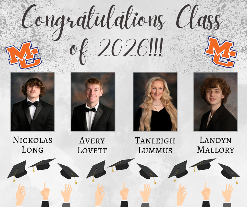 Class of 2026 Senior Salutes Long, Lovett, Lummus, Mallory