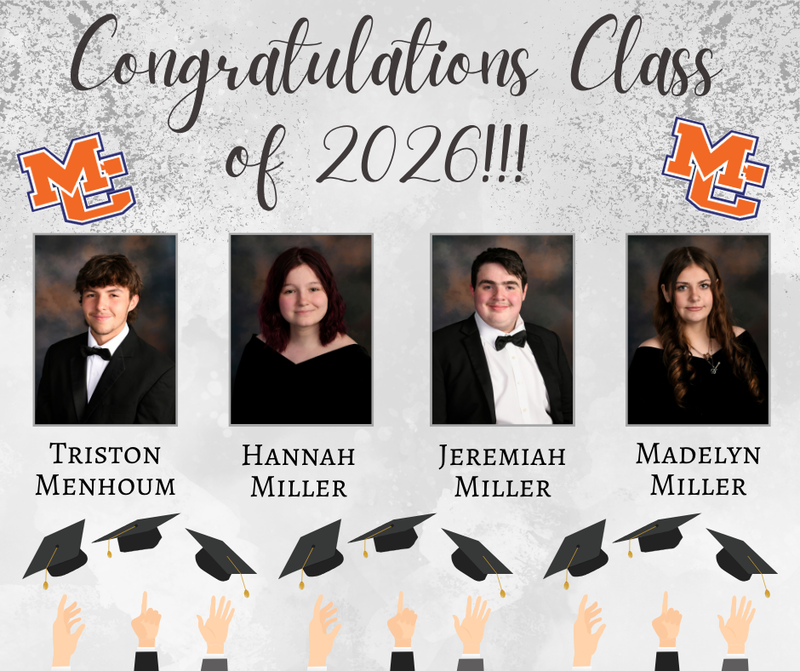 Class of 2026 Senior Salutes Menhoum, H Miller, J Miller, M Miller