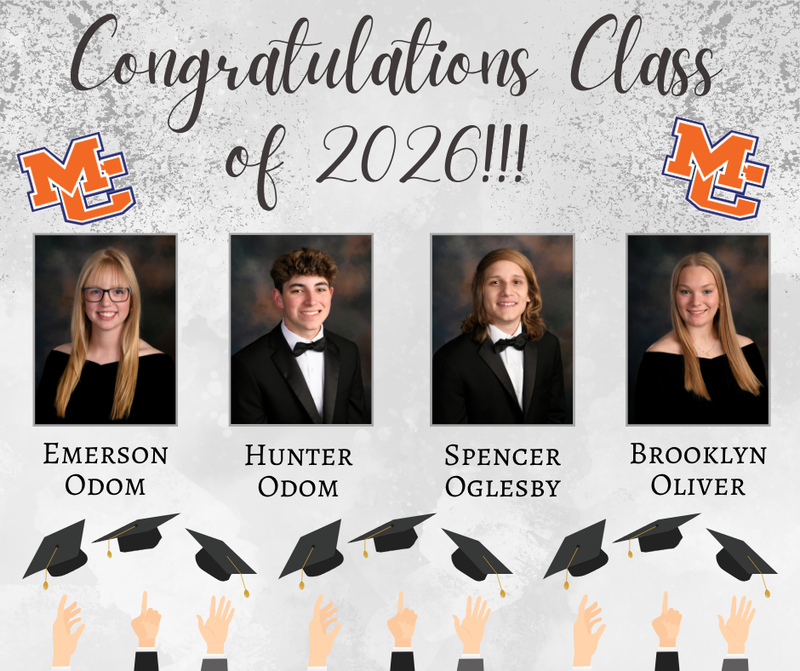Class of 2026 Senior Salutes E Odom, H Odum, Oglesby, Oliver