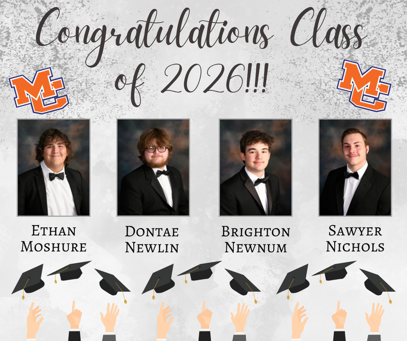 Class of 2026 Senior Salutes Moshure, Newlin, Newnum, Nichols