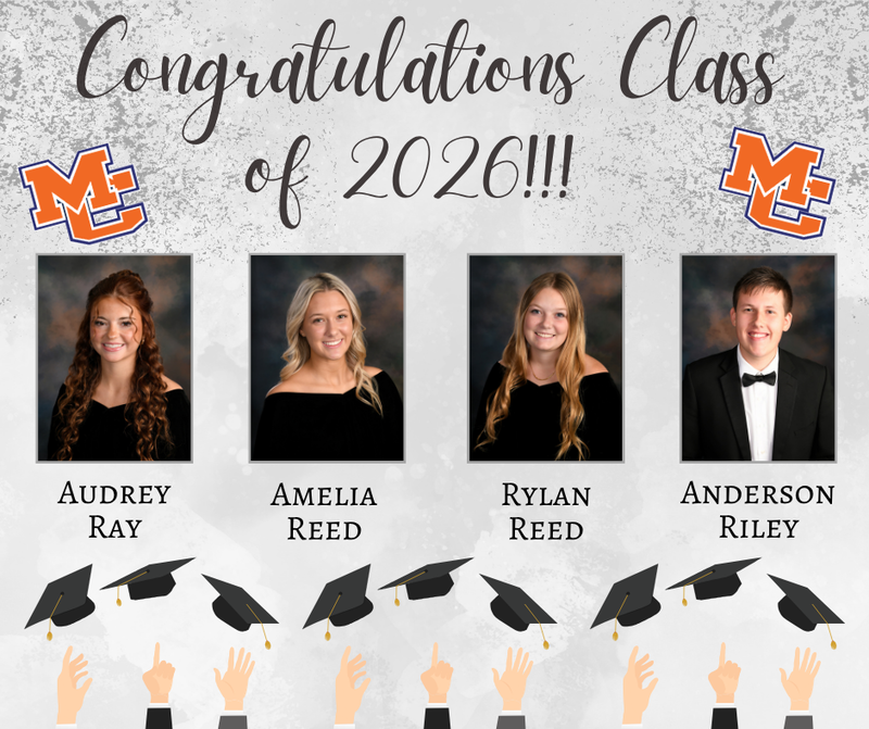 Class of 2026 Senior Salutes Ray, A Reed, R Reed, Riley