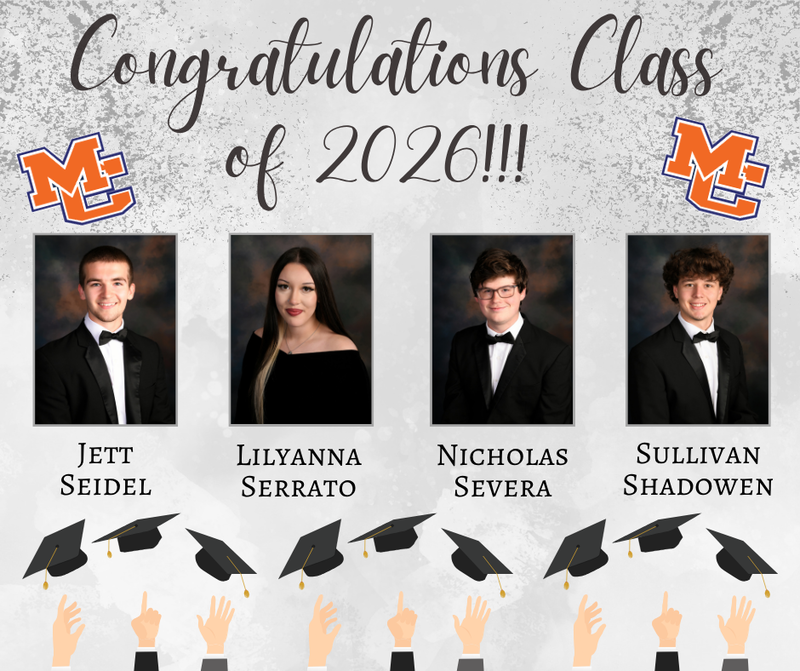 Class of 2026 Senior Salutes Seidel, Serrato, Severa, Shadowen