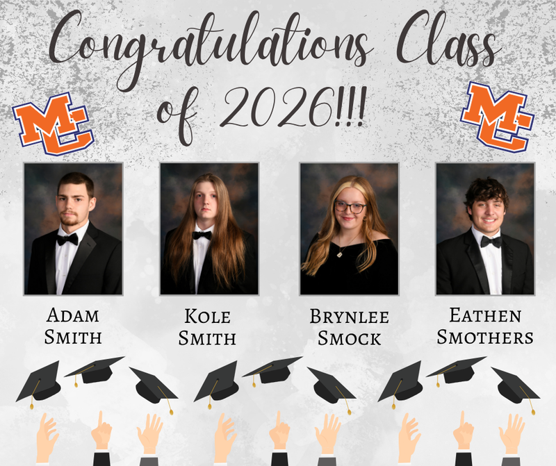 Class of 2026 Senior Salutes A Smith, K Smith, Smock, Smothers