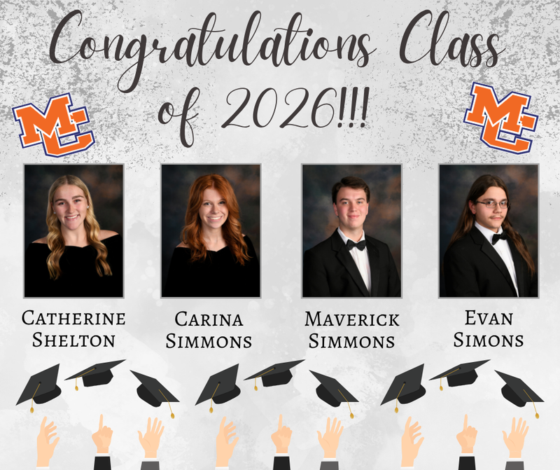 Class of 2026 Senior Salutes Shelton, C Simmons, M Simmons, Simons