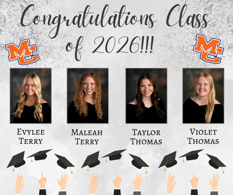 Class of 2026 Senior Salutes E Terry, M Terry, T Thomas, V Thomas