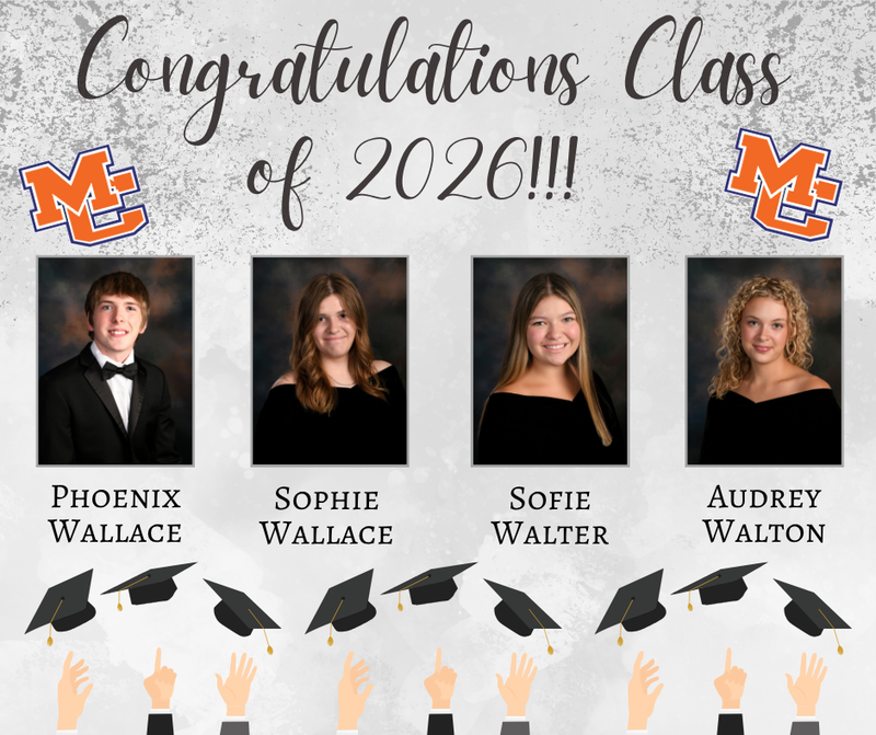 Class of 2026 Senior Salutes P Wallace, S Wallace, Walter, Walton