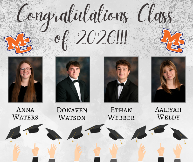 Class of 2026 Senior Salutes Waters, Watson, Webber, Weldy