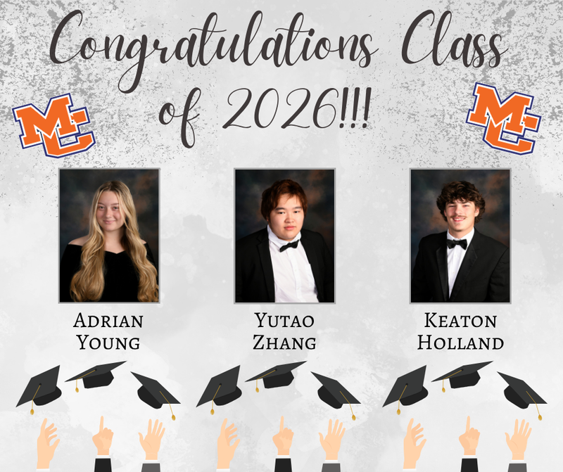 Class of 2026 Senior Salutes Young, Zhang, Holland