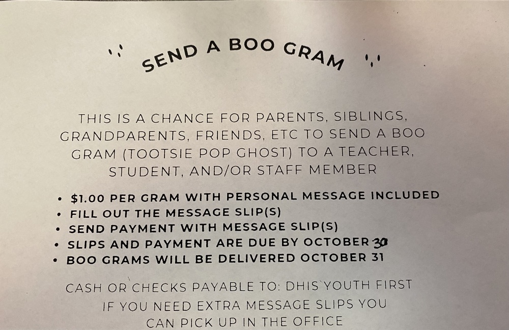 Boo Gram Fundraiser for Youth First
