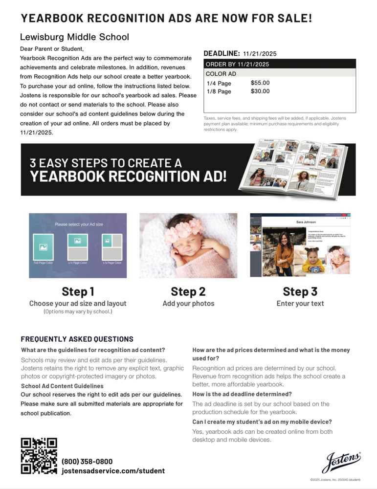 8th grade yearbook ad